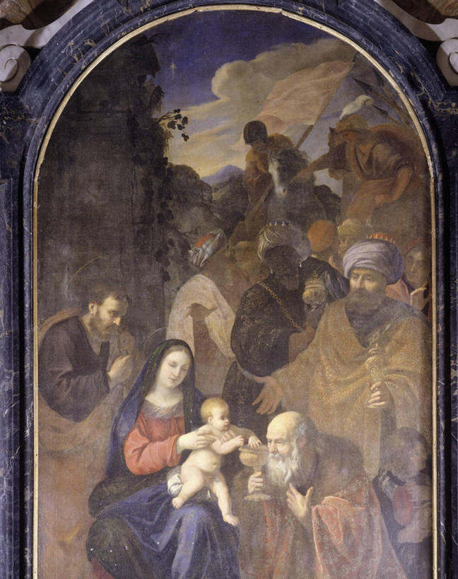 站,坐,竖图,室外,白天,礼物,意大利,弯腰,拿着,历史,摄影,宗教,基督,基督教,天主教,耶稣,圣玛丽,伦巴第大区,救世主,基利斯督,弥赛亚,默西亚,美术工艺,跪着,彩图