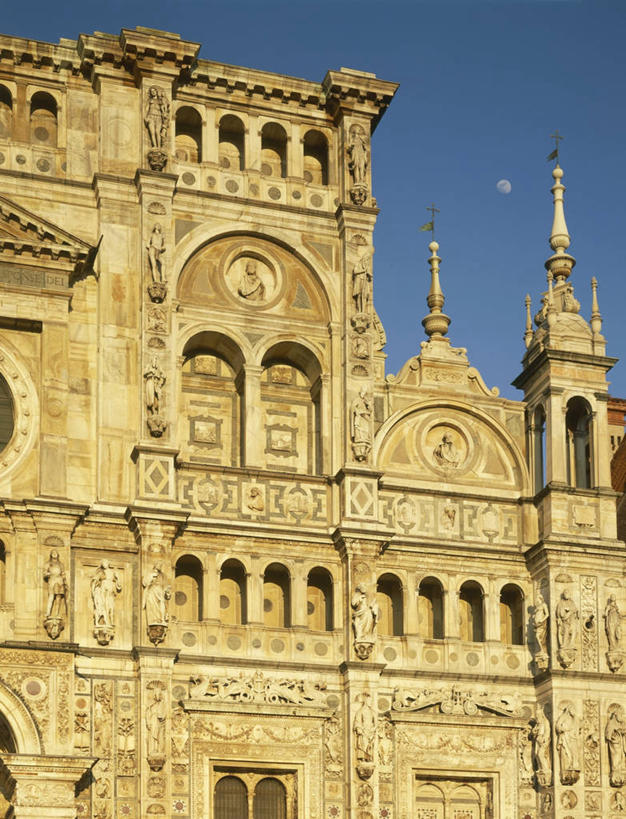 无人,教堂,竖图,室外,白天,建筑,意大利,文艺复兴,摄影,基督教,伦巴第大区,万里无云,彩图