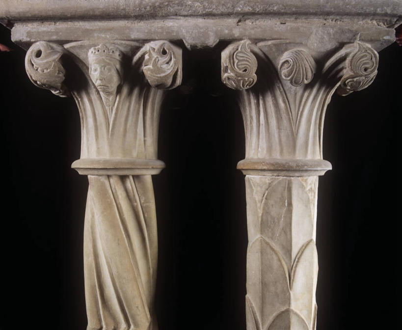 无人,横图,特写,建筑,意大利,黑色背景,装饰,柱子,摄影,回廊,部分,哥特式风格,拉奇奥,修院,彩图