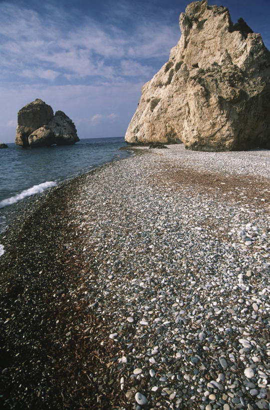 无人,竖图,室外,白天,海浪,海洋,塞浦路斯,神话,风景,鹅卵石,摄影,宁静,岩层,海滩,岩石,彩图