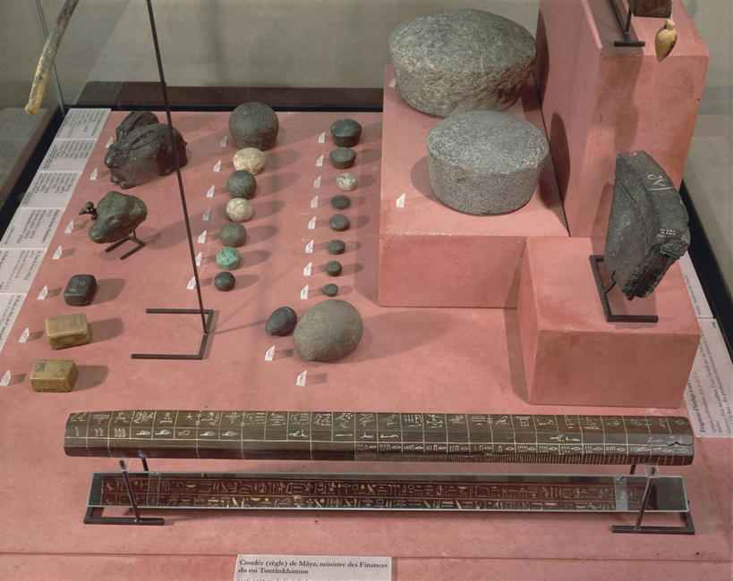 无人,博物馆,横图,室内,特写,许多,材料,很多,古代,排列,金融,摄影,陈列柜,古埃及文明,古代文明,质量,彩图,度量衡