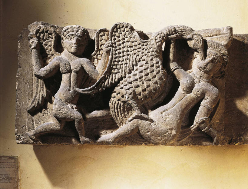 无人,横图,室内,天鹅,雕塑,鸟类,古代,摄影,优美,希腊神话,古埃及文明,古代文明,美术工艺,彩图,浅浮雕,勒达