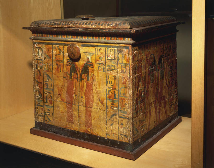 无人,横图,室内,装饰,木制,历史,盒子,古代,一个,摄影,单个,死亡,棺材,板条箱,古埃及文明,古代文明,美术工艺,彩图,过去