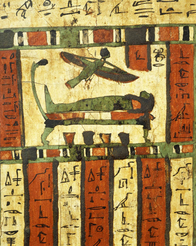 成年人,一个人,竖图,室内,侧面,床,卧室,仅一个女性,历史,飞,古代,摄影,尸体,涂料,死亡,象形文字,尸身,遗体,古埃及文明,古代文明,灵性,美术工艺,仰卧,彩图,尸首,过去