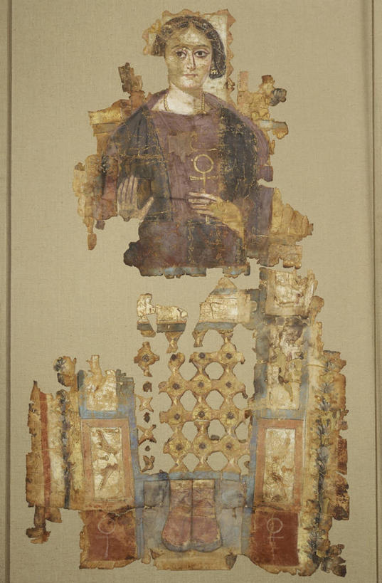 成年人,一个人,竖图,室内,绘画,仅一个女性,艺术,古典,帆布,拿着,历史,文化,古罗马,古代,工艺品,品味,摄影,宗教,美术,高雅,肖像,画布,美学,古埃及文明,古代文明,半身,彩图,过去