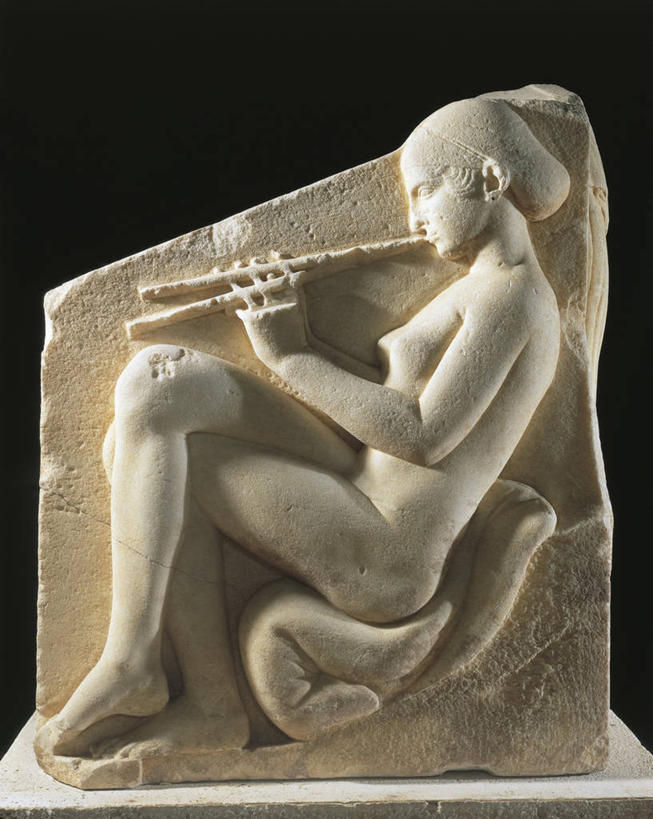 裸体,无人,坐,竖图,侧面,雕塑,黑色背景,艺术,大理石,拿着,历史,一个,摄影,单个,部分,长笛,手艺,古希腊,美术工艺,彩图,影棚拍摄,浅浮雕
