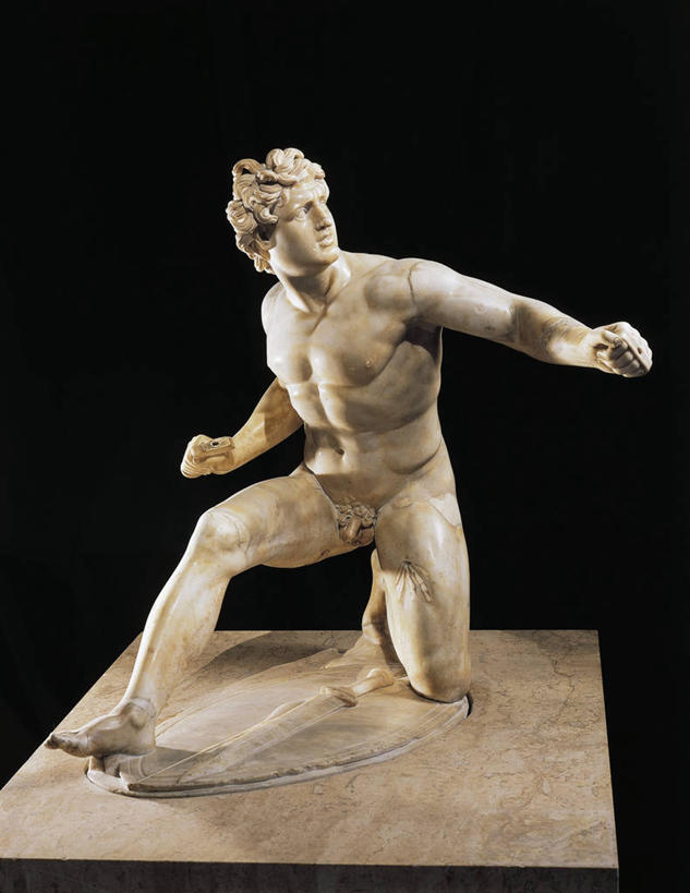 健壮,裸体,无人,竖图,雕塑,黑色背景,标志,雕像,符号,标识,古代,摄影,性别符号,古代文明,美术工艺,跪着,彩图,影棚拍摄,雪花石膏,男性符号,过去