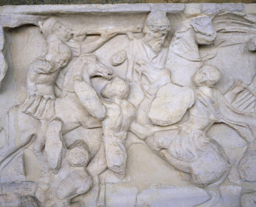 无人,横图,特写,神话,古罗马,摄影,打斗,石棺,战役,美术工艺,彩图,浅浮雕