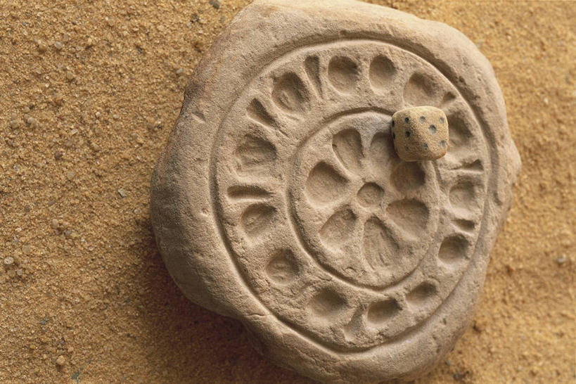 无人,横图,竖图,俯视,室外,白天,埃及,沙子,骰子,历史,古代,两个,摄影,死亡,中东,古埃及文明,古代文明,美术工艺,彩图,高角度拍摄,过去