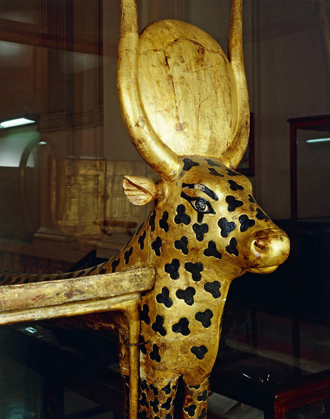 无人,博物馆,竖图,室内,床,埃及,开罗,首都,历史,古代,摄影,部分,中东,女神,母牛,古埃及文明,底比斯,彩图