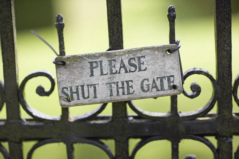 无人,横图,室外,特写,白天,英国,木制,标志,大门,英格兰,摄影,消息,赫特福德郡,忠告,彩图,哈特菲尔德宫