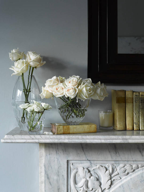 无人,竖图,室内,白天,玫瑰,花瓶,大理石,现代,英格兰,白色,插花,摄影,书,彩图