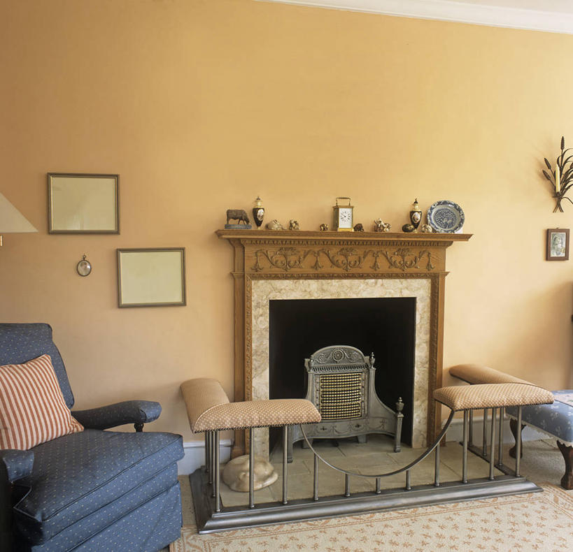 无人,横图,方图,室内,白天,壁炉,地毯,条纹,装饰,英格兰,摄影,起居室,扶手椅,软垫,式样,彩图