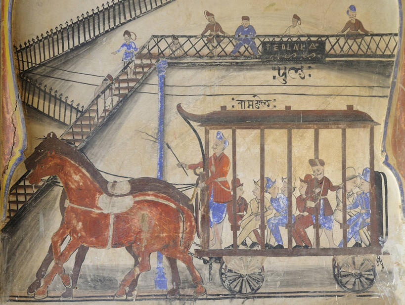 无人,站,坐,走,说,横图,室外,白天,正面,民族服装,讨论,绘画,马,野生动物,帽子,印度,亚洲,握,艺术,装饰,墙,马车,许多人,注视,文化,壁画,墙壁,墙面,车,动物,绳子,交通工具,观察,看,站着,一群人,握着,运输,牲畜,观看,手柄,绳索,华丽,修饰,点缀,控制,察看,缰绳,两匹,关注,载具,南亚,拉贾斯坦邦,拉贾斯坦,印度共和国,衬托,美观,雅致,雅观,交流,男人,男性,年轻男性,亚洲人,印度人,步行,沟通,画画,讲话,交谈,商讨,说话,谈话,站立,走路,坐着,彩图,全身,传统服装,民俗服,曼达瓦