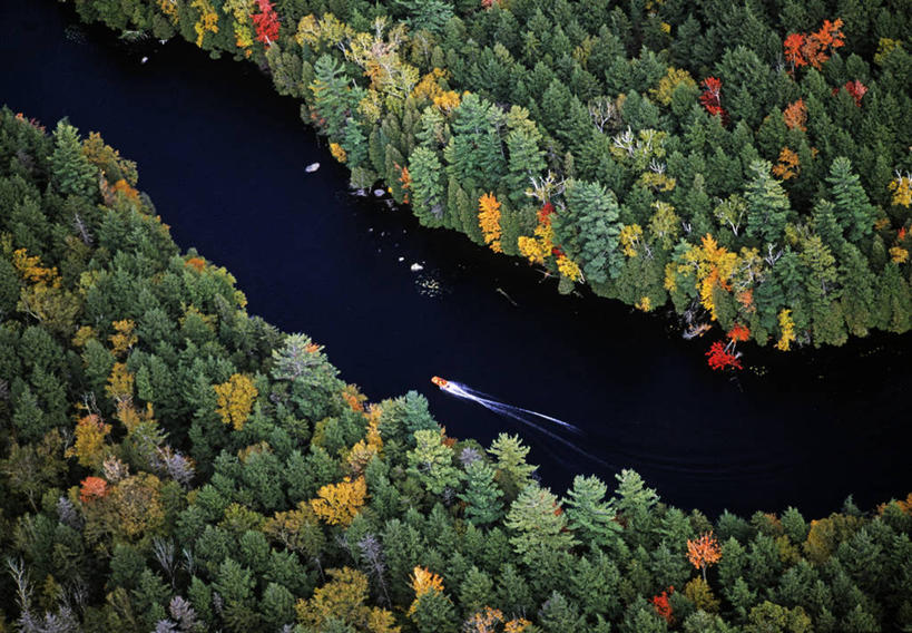 无人,横图,俯视,航拍,室外,白天,旅游,度假,河流,美景,森林,树林,水,植物,轮船,船,松树,阴影,波纹,飞溅,溅,光线,液体,影子,河水,景观,水滴,水流,娱乐,水珠,树,树木,绿色,水纹,阳光,自然,船尾波,交通工具,波浪,享受,休闲,景色,放松,生长,成长,鸟瞰,喷洒,自然风光,载具,坚定,长寿,贞洁,彩图,高角度拍摄