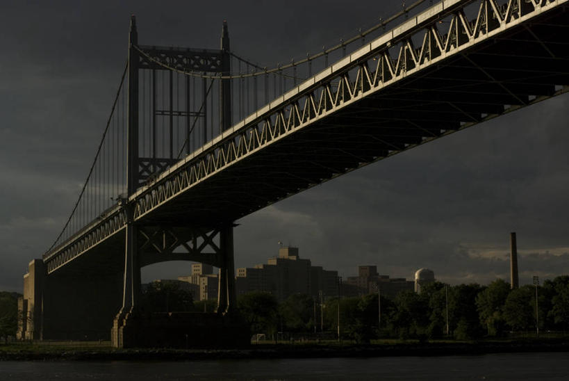 无人,横图,室外,仰视,日落,城市,建筑,日光,纽约,美国,运输,摄影,吊桥,彩图,低角度拍摄