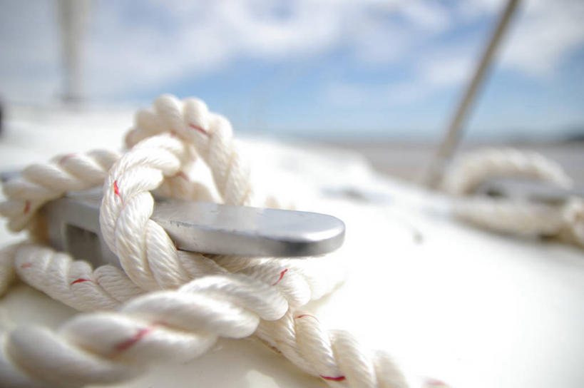 无人,横图,室外,特写,白天,船,法国,包装,绳子,打结,摄影,航海,布列塔尼,彩图