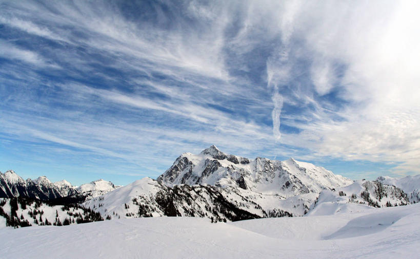 无人,横图,室外,白天,美景,山脉,雪,雪山,美国,地平线,地形,景观,云,冬天,辽阔,地面,风景,自然,广阔,景色,寒冷,摄影,宁静,一望无际,自然风光,延伸,华盛顿州,天地相交,无边无际,一马平川,彩图,贝克尔山