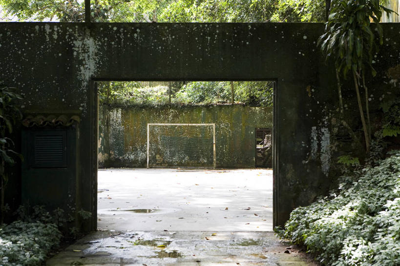 无人,横图,室外,白天,运动,建筑,游乐场,巴西,大门,树,摄影,里约热内卢,休闲活动,彩图