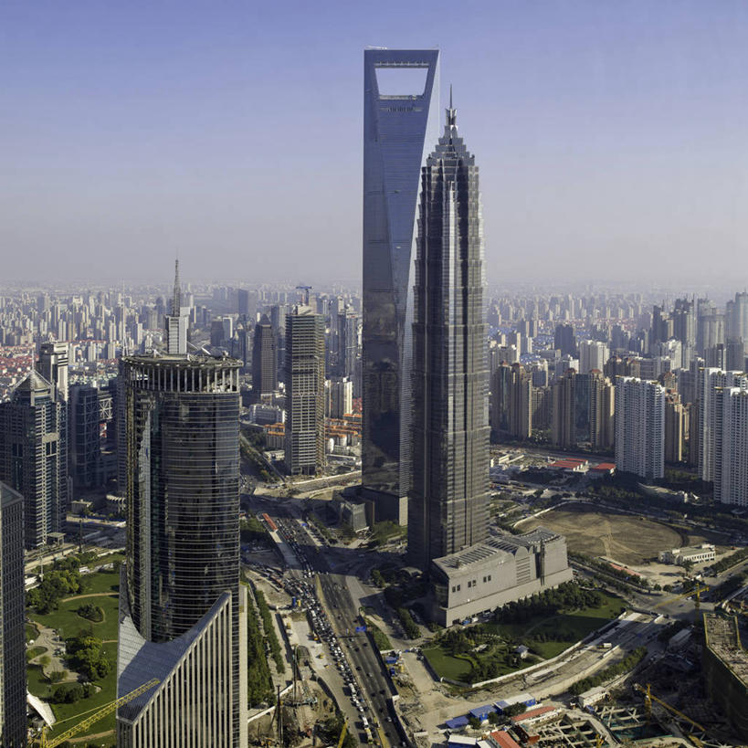 无人,方图,俯视,室外,度假,美景,城市风光,城市,建筑,摩天大楼,景观,塔,娱乐,现代,金茂大厦,享受,休闲,景色,放松,摄影,中国文化,市区,上海环球金融中心,金融区,彩图,高角度拍摄