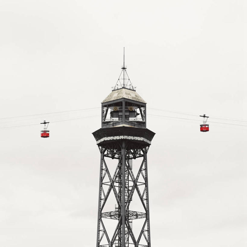 无人,方图,室外,白天,旅游,建筑,西班牙,巴塞罗那,塔,半空,现代,缆车,天空,交通工具,运输,摄影,加泰隆尼亚,索道,缆索铁路,彩图,旅行,海港