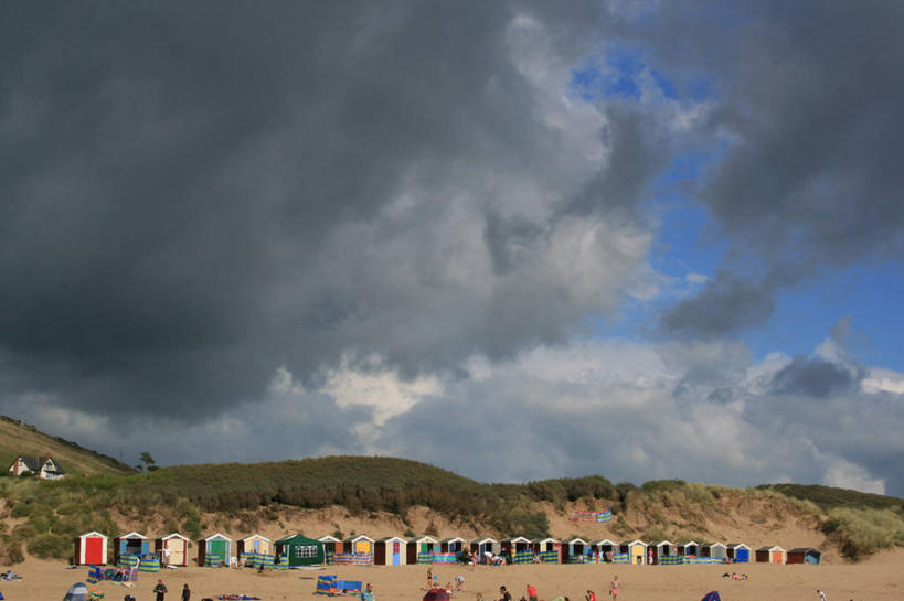 横图,室外,白天,旅游,度假,英国,沙子,乌云,沙丘,娱乐,享受,休闲,放松,摄影,海滩,彩图