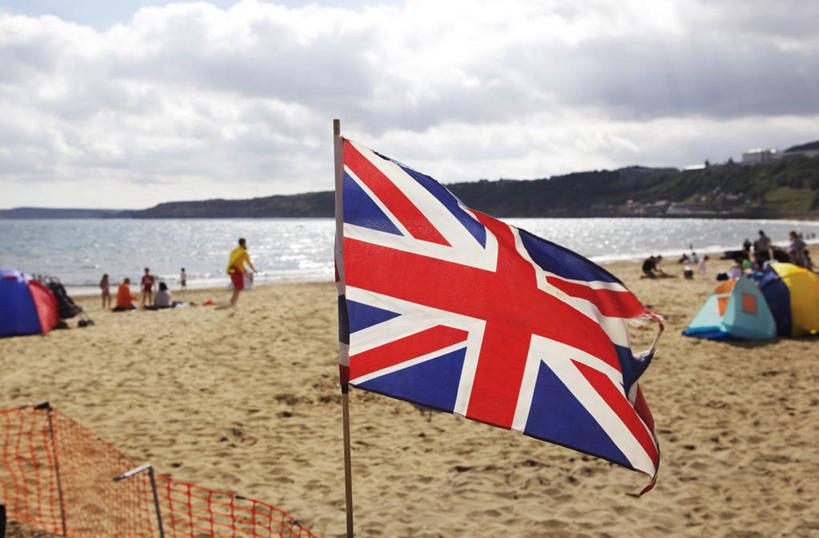 横图,室外,白天,旅游,度假,海洋,湖,英国,娱乐,享受,休闲,放松,摄影,英国文化,爱国主义,士嘉堡,海滩,彩图