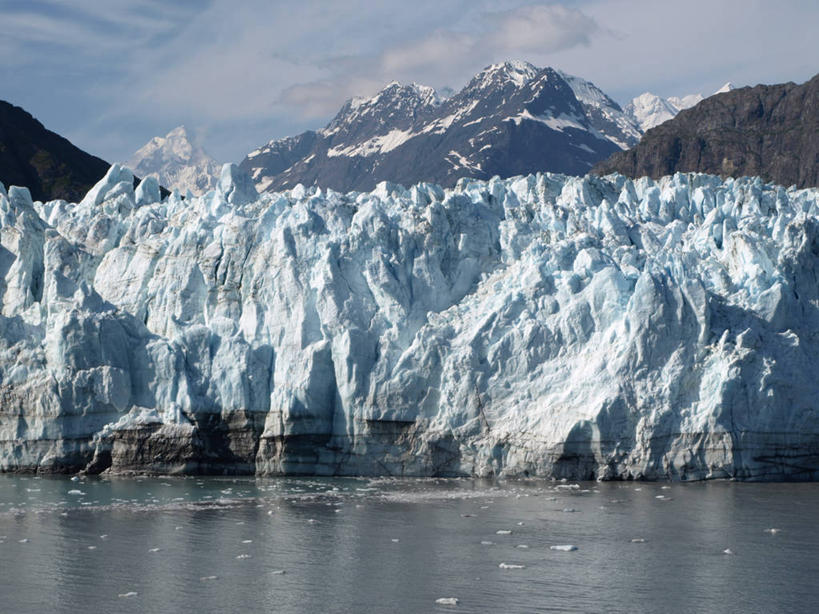 无人,横图,室外,白天,水,雪山,美国,河岸,风景,寒冷,摄影,冰河,冰河湾国家公园,彩图