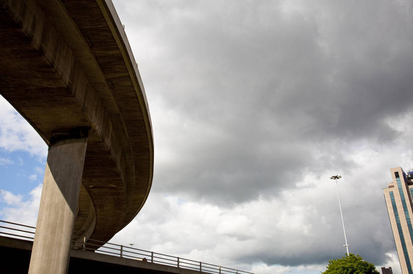 无人,横图,室外,白天,仰视,建筑,立交桥,公路,英国,云,混凝土,苏格兰,运输,摄影,高架道路,格拉斯哥,彩图,低角度拍摄