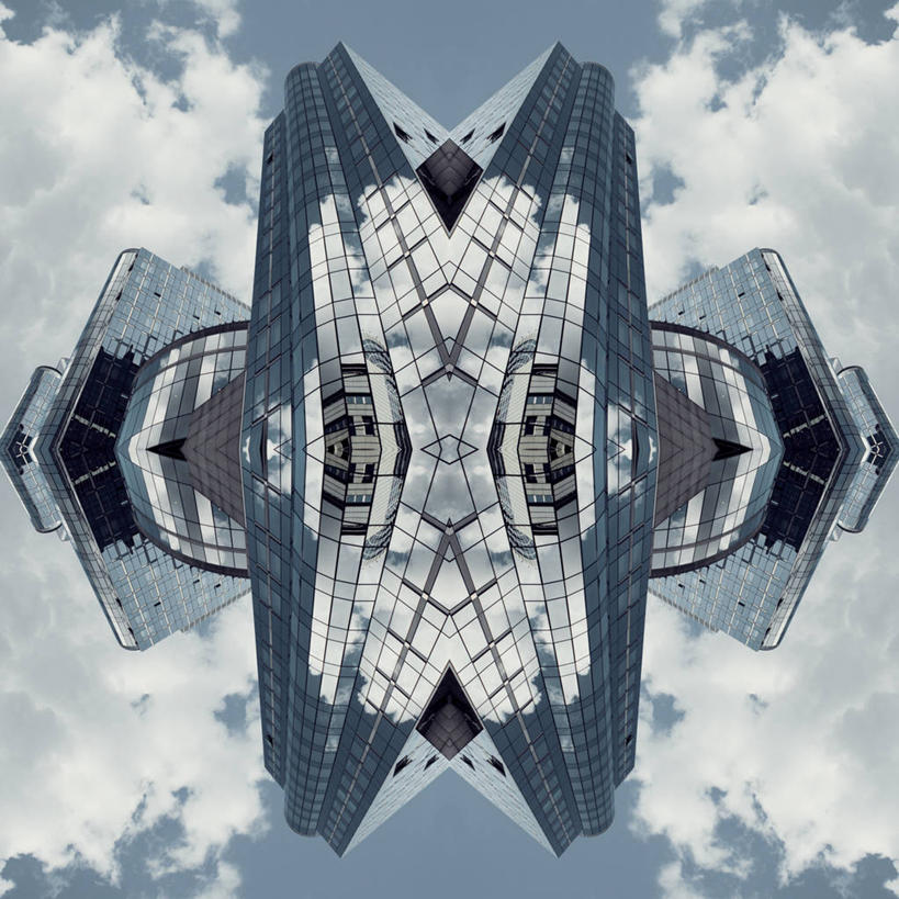 无人,方图,抽象,建筑,摩天大楼,比利时,对称,反射,云,数码合成,现代,办公大楼,摄影,彩图