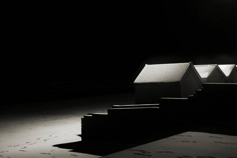 无人,横图,黑白,室外,夜晚,雪,英国,欧洲,阴影,英格兰,自然,寒冷,摄影,宁静,照亮,西欧,大不列颠,大不列颠及北爱尔兰联合王国,大不列颠及爱尔兰联合王国,萨塞克斯,萨塞克斯郡,苏塞克斯,东萨塞克斯郡,海滩,大不列颠王国,大英帝国,联合王国,日不落帝国,布赖顿