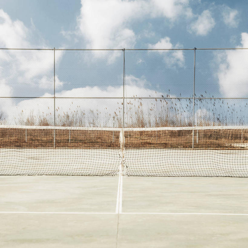 无人,方图,室外,白天,西班牙,云,球场,天空,摄影,网球网,塔拉戈纳省,网球运动,彩图