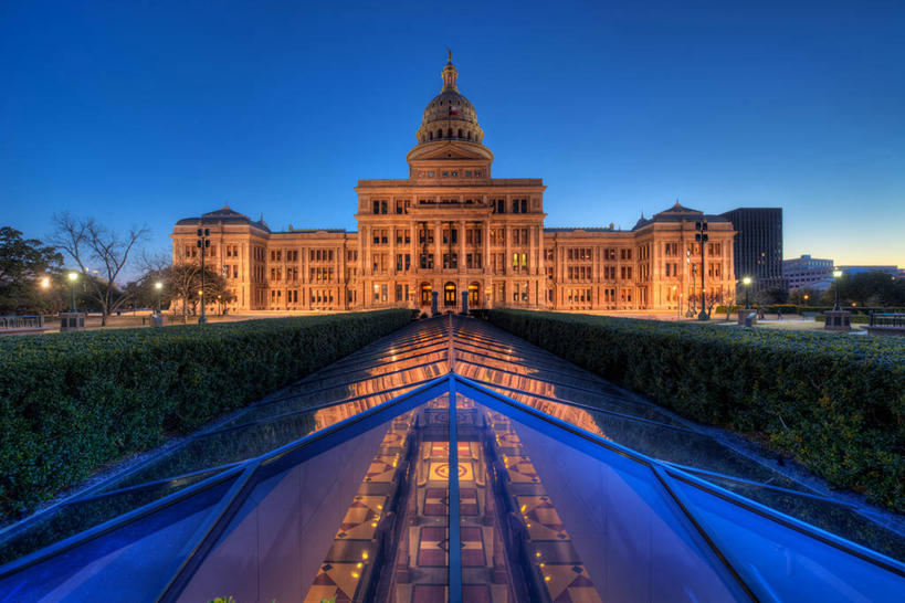 无人,横图,室外,水,城市,建筑,美国,反射,塔,历史,草,天空,黄昏,摄影,照亮,政府,彩图,高动态范围成像