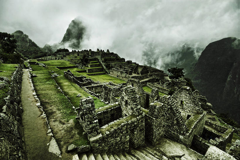 无人,横图,室外,白天,建筑,秘鲁,云,历史,台阶,草,自然,南美,摄影,宁静,南美洲,拉丁美洲,美洲,秘鲁共和国,马丘比丘,库斯科,首府,亚美利加洲,南亚美利加洲,玉米之仓,库斯科省,彩图,库斯科大区