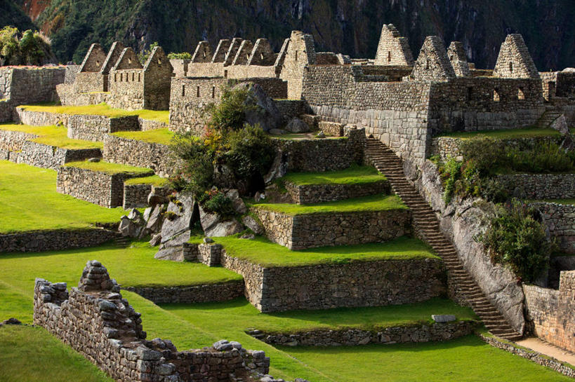 无人,横图,室外,白天,建筑,秘鲁,云,历史,废墟,草,摄影,乌鲁班巴河谷,马丘比丘,古代文明,彩图,过去