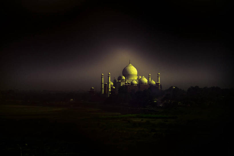 无人,横图,室外,建筑,泰姬陵,印度,黎明,宏伟,历史,地标建筑,摄影,圆顶建筑,印度文化,阿格拉,北方邦,彩图,传统文化