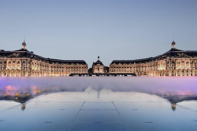 无人,横图,室外,白天,建筑,法国,反射,历史,摄影,万里无云,波尔多,彩图,旅行