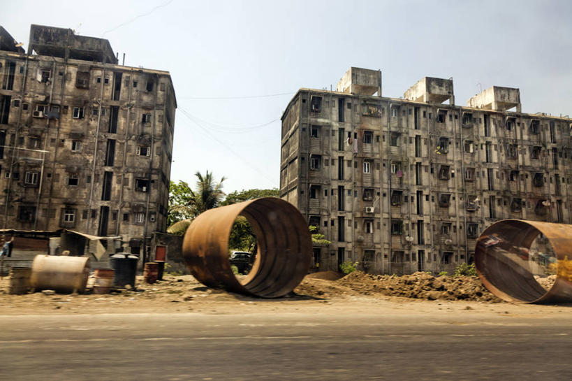 无人,横图,室外,白天,建筑业,技术,城市,建筑,路,印度,路边,设备,施工,天空,交通工具,机械,运输,摄影,工程,泥,载具,发展,工作车,施工车,马哈拉施特拉邦,孟买,彩图,道路工程