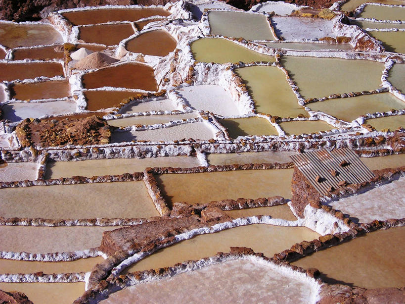 无人,横图,俯视,室外,白天,秘鲁,池塘,田地,风景,自然,摄影,宁静,分割,盐湖,盐滩,彩图,高角度拍摄