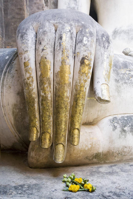 无人,竖图,室外,特写,白天,泰国,花环,素可泰,花,摄影,宗教,佛教,西昌寺,灵性,彩图