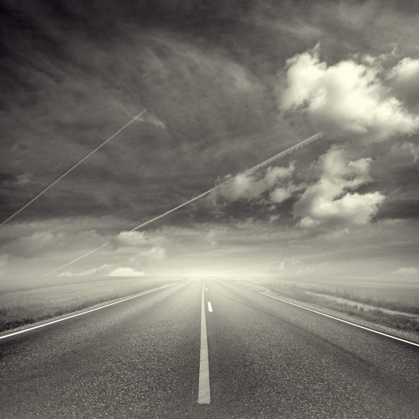 无人,方图,黑白,室外,白天,消失点,路,烟雾,云,分界线,天空,运输,摄影,宁静,污染,废气,飞机尾迹,尾迹云,机尾云,飞机拉烟,云带,尾迹,机尾迹,飞机尾气