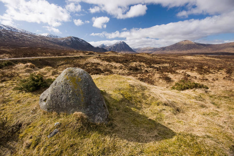 无人,横图,室外,白天,山,山脉,日光,英国,地形,高原,云,苏格兰,风景,天空,自然,春天,摄影,苏格兰高地,自然地理,彩图