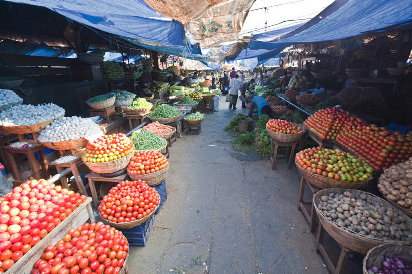 横图,室外,白天,商务,蔬菜,印度,篮子,市场,饮食,零售,摄影,多样,堆,健康食物,卡纳塔克邦,迈索尔,彩图