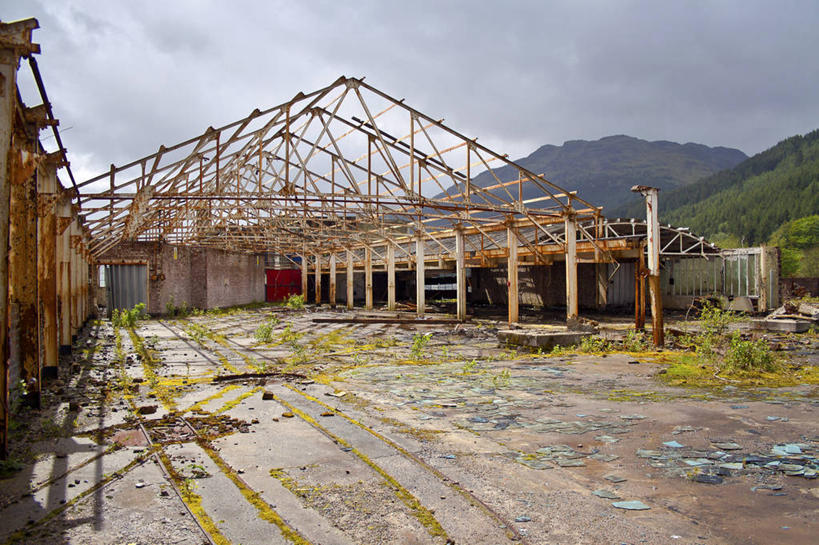 无人,横图,室外,白天,山,建筑,英国,天空,自然,摄影,宁静,腐烂,阿尔卑斯,下降,毁灭,破败,彩图