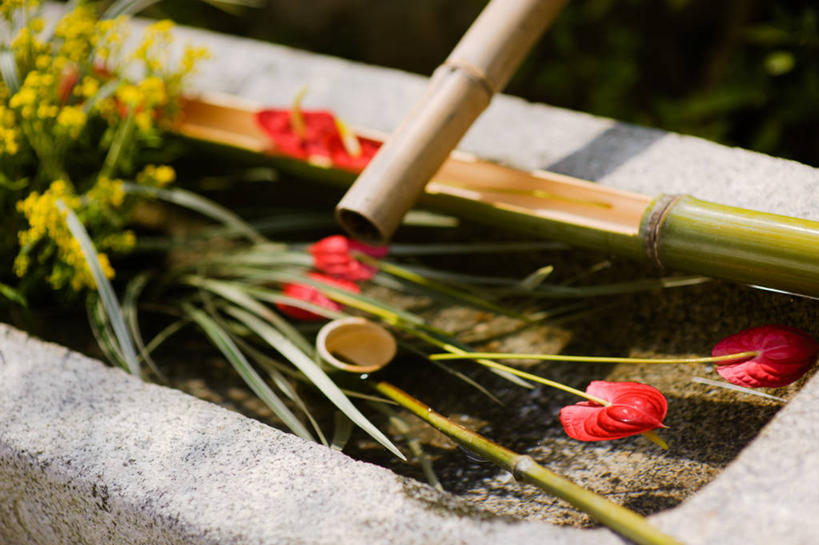 无人,横图,室外,白天,日本,竹制,日本文化,竹筒,花,自然,容器,摄影,京都府,储藏,竹制品,脆弱,储存,清新,纯净,彩图,贮存