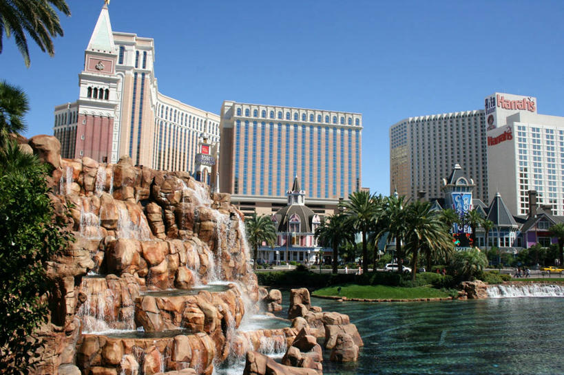 无人,横图,室外,白天,水,城市,建筑,美国,流水,树,摄影,宁静,拉斯维加斯,万里无云,岩石,彩图