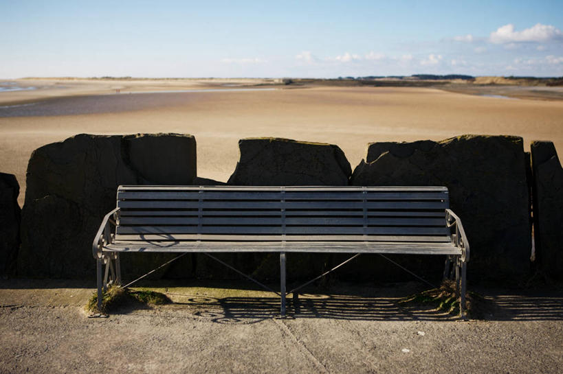 无人,横图,室外,白天,海洋,英国,长椅,云,一个,天空,自然,摄影,单个,宁静,彭布罗克郡,岩石,彩图