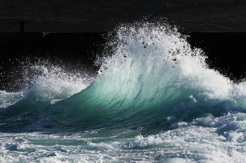 无人,横图,室外,海洋,日光,英国,溅,黎明,自然,波浪,摄影,早晨,逆光,彩图