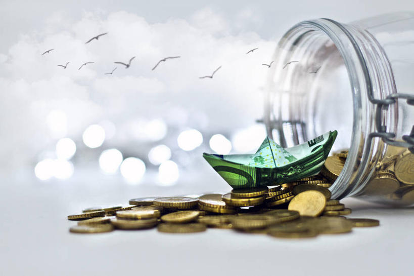 无人,横图,钱,爱尔兰,许多,丰富,钱币,首都,很多,欧元,财富,金融,摄影,经济,纸船,流通,贸易,广口瓶,想法,货币,现金,硬币,彩图