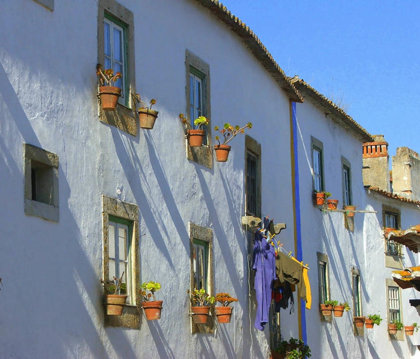 无人,横图,室外,白天,建筑,花盆,葡萄牙,花,摄影,清新,彩图